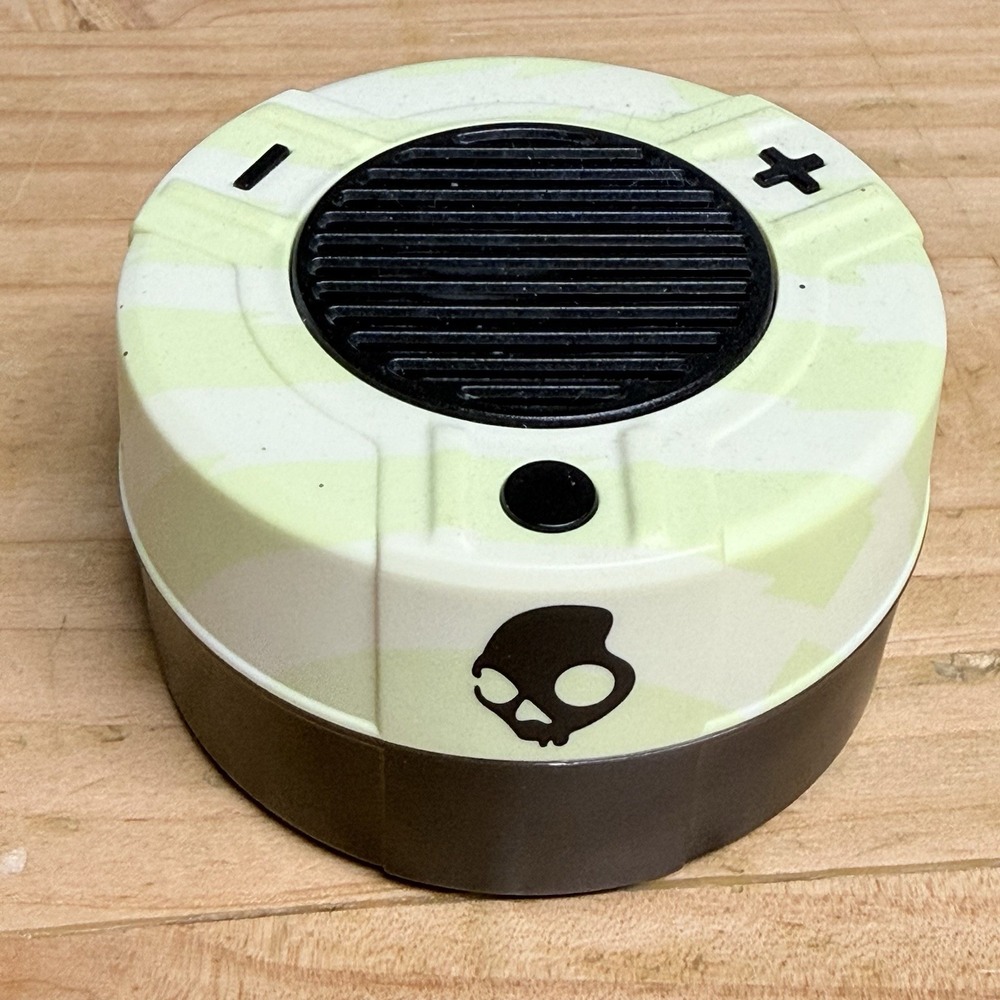 Skullcandy Soundmine Bluetooth Speaker S7BUGW445 Portable Green Camo Tested